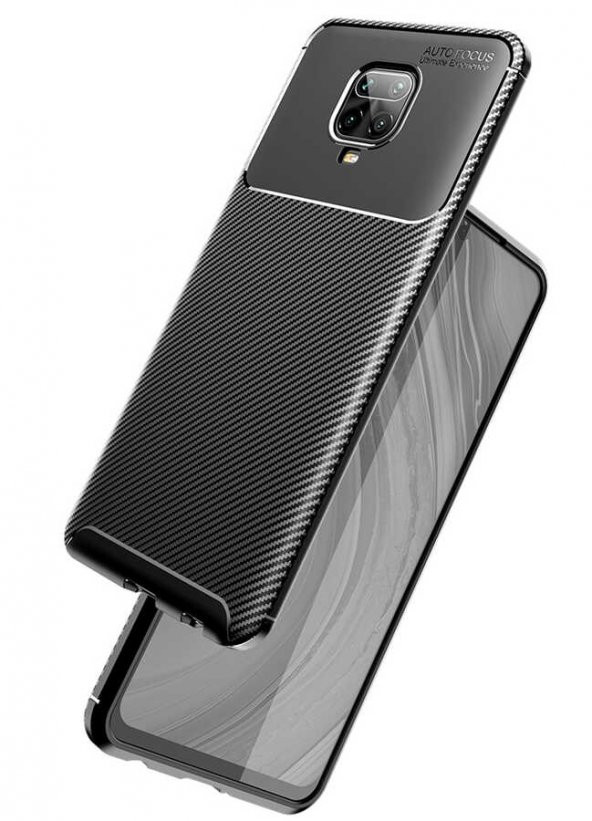 Xiaomi Redmi Note 9S Kılıf Antişok Carbon Desenli Regnor Silikon Kapak - 12