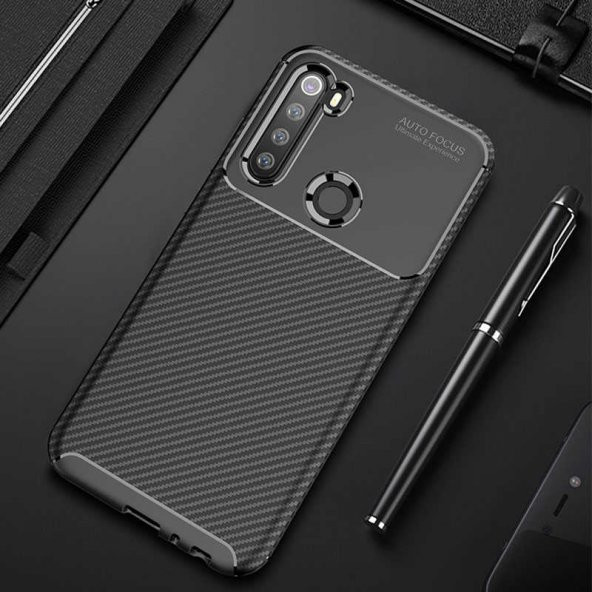 Xiaomi Redmi Note 8 Kılıf Antişok Carbon Regnor Antişok Carbon Silikon - 2