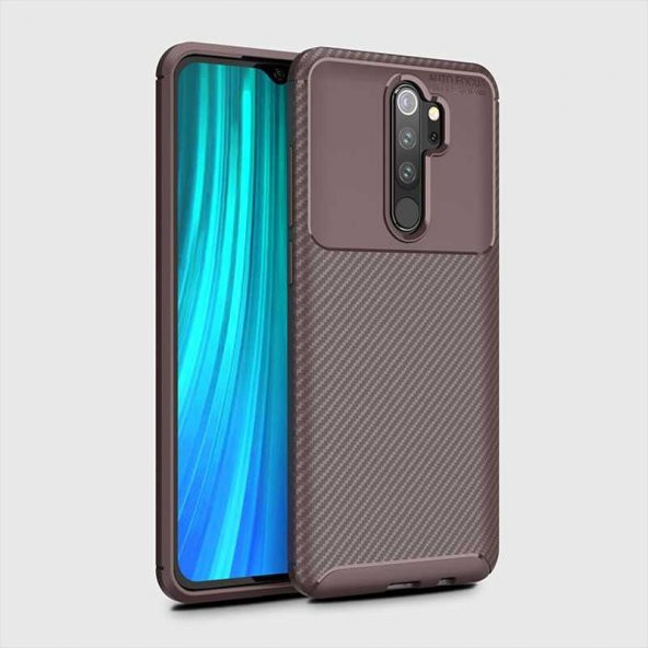 Xiaomi Redmi Note 8 Pro Kılıf Antişok Carbon Regnor Antişok Carbon Silikon