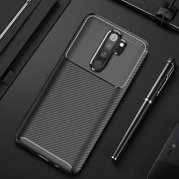 Xiaomi Redmi Note 8 Pro Kılıf Antişok Carbon Regnor Antişok Carbon Silikon - 2