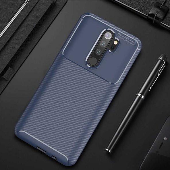 Xiaomi Redmi Note 8 Pro Kılıf Antişok Carbon Regnor Antişok Carbon Silikon - 3