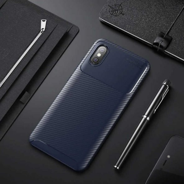 Xiaomi Mi 8 Pro Kılıf Antişok Carbon Regnor Antişok Carbon Silikon - 3