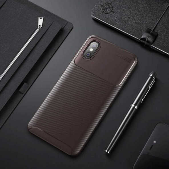 Xiaomi Mi 8 Pro Kılıf Antişok Carbon Regnor Antişok Carbon Silikon - 4