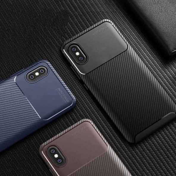 Xiaomi Mi 8 Pro Kılıf Antişok Carbon Regnor Antişok Carbon Silikon - 11