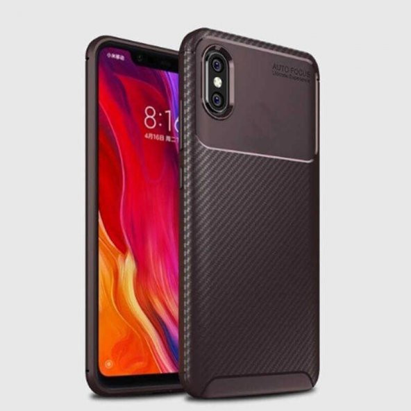 Xiaomi Mi 8 Pro Kılıf Antişok Carbon Regnor Antişok Carbon Silikon - 12