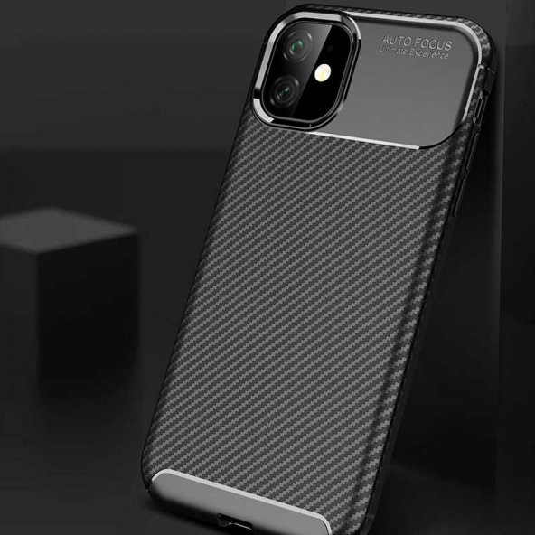 Apple iPhone 11 Kılıf Antişok Carbon Regnor Antişok Carbon Silikon - 7