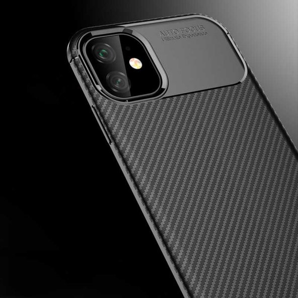 Apple iPhone 11 Kılıf Antişok Carbon Regnor Antişok Carbon Silikon - 8