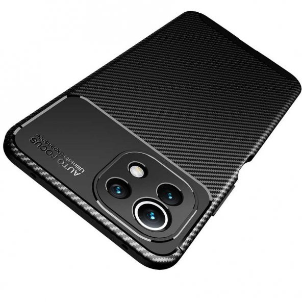 Xiaomi Mi 11 Lite Kılıf Antişok Carbon Desenli Regnor Silikon Kapak - 4