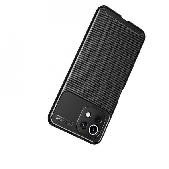 Xiaomi Mi 11 Lite Kılıf Antişok Carbon Desenli Regnor Silikon Kapak - 8