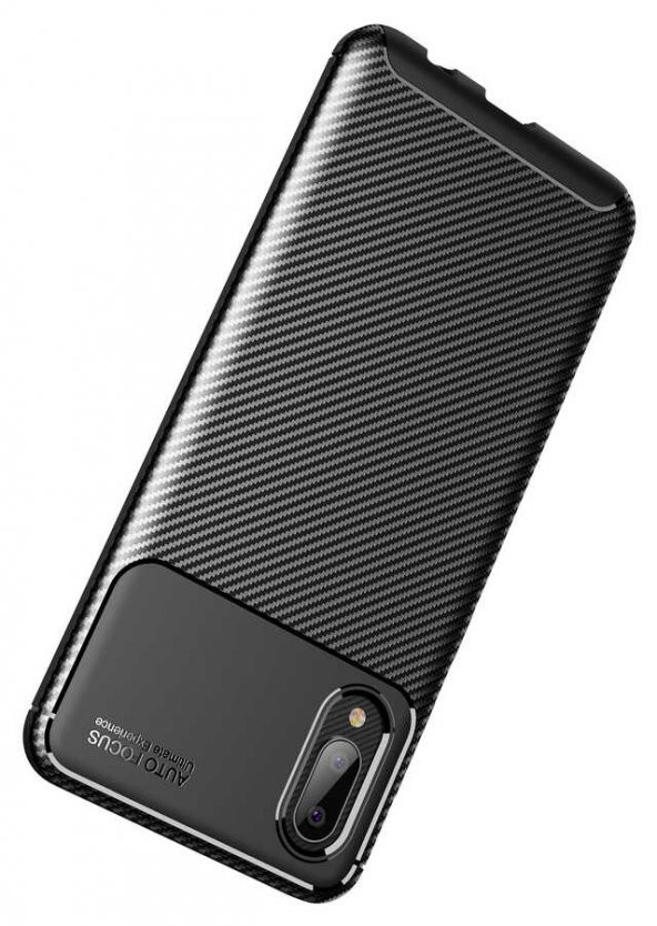 Samsung Galaxy A02 Kılıf Antişok Carbon Desenli Regnor Silikon Kapak - 9