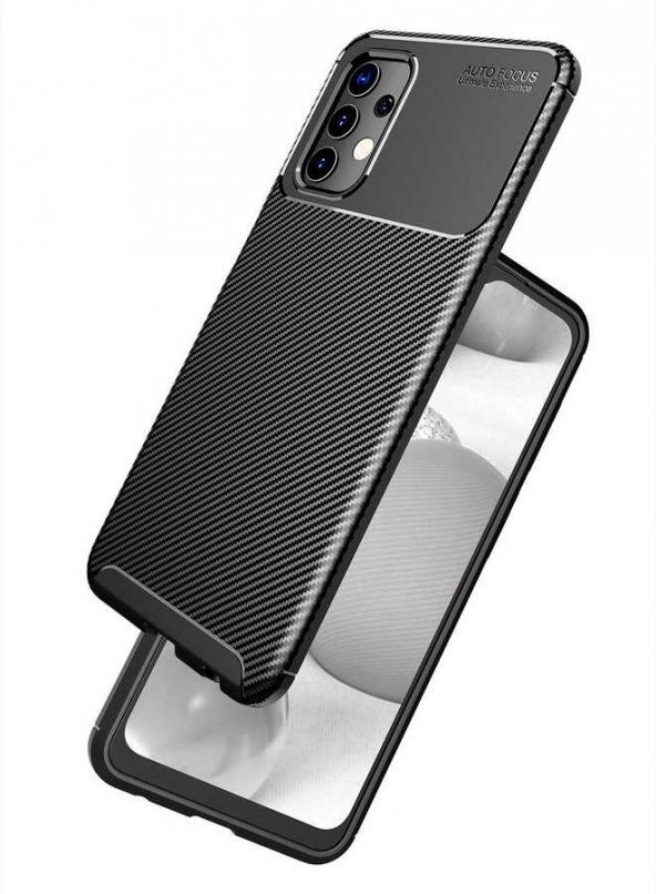Samsung Galaxy A32 4G Kılıf Antişok Carbon Desenli Regnor Silikon Kapak - 2