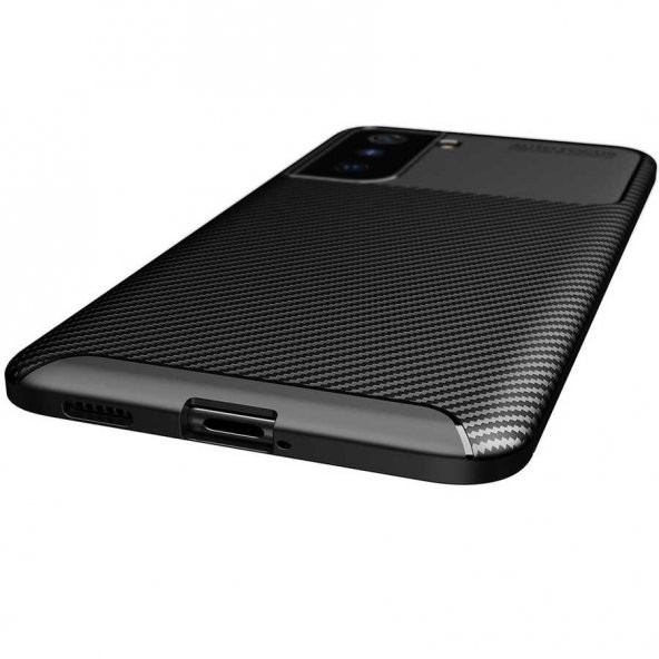 Samsung Galaxy S21 Plus Kılıf Antişok Carbon Desenli Regnor Silikon Kapak - 9