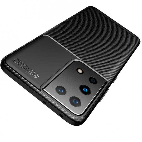 Samsung Galaxy S21 Ultra Kılıf Antişok Carbon Desenli Regnor Silikon Kapak - 7