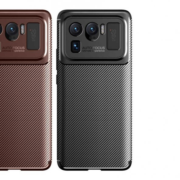 Xiaomi Mi 11 Ultra Kılıf Antişok Carbon Desenli Regnor Silikon Kapak - 3