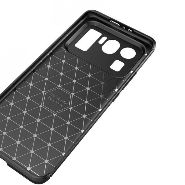 Xiaomi Mi 11 Ultra Kılıf Antişok Carbon Desenli Regnor Silikon Kapak - 7
