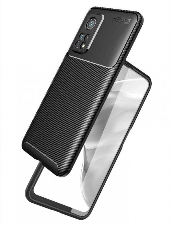 Xiaomi Mi 10T Pro 5G Kılıf Antişok Carbon Regnor Silikon Kapak - 5