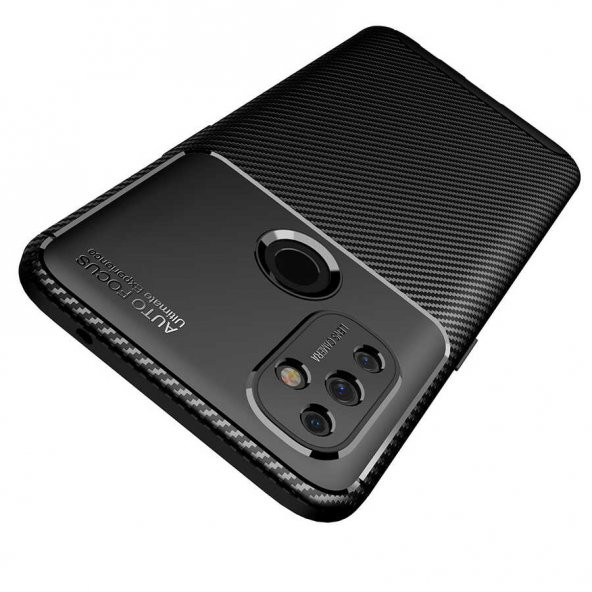 One Plus Nord N100 Kılıf Antişok Carbon Desenli Regnor Silikon Kapak - 4