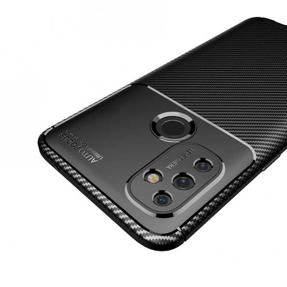 One Plus Nord N100 Kılıf Antişok Carbon Desenli Regnor Silikon Kapak - 10