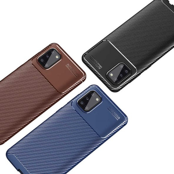 Samsung Galaxy A31 Kılıf Antişok Carbon Desenli Regnor Silikon Kapak - 7