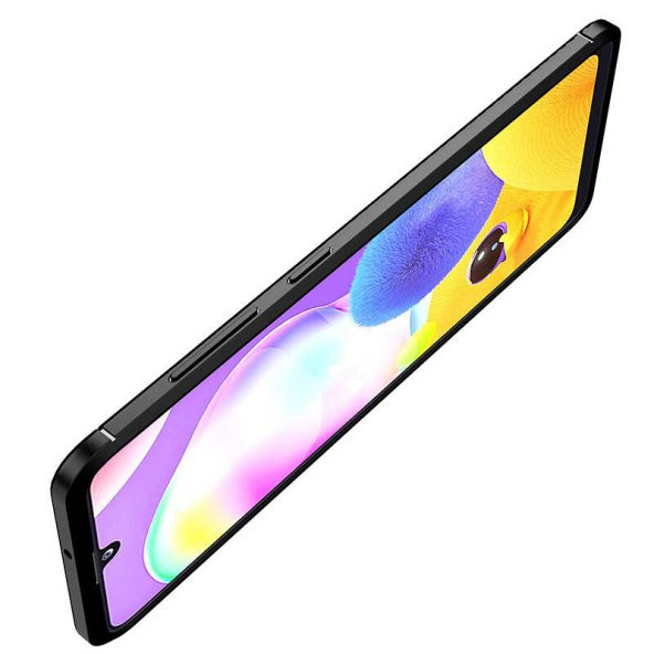 Samsung Galaxy A31 Kılıf Antişok Carbon Desenli Regnor Silikon Kapak - 9