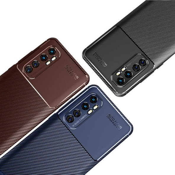 Xiaomi Mi Note 10 Lite Kılıf Antişok Carbon Desenli Regnor Silikon Kapak - 10