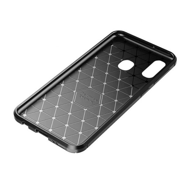Samsung Galaxy A20E Kılıf Antişok Carbon Desenli Regnor Silikon Kapak - 7