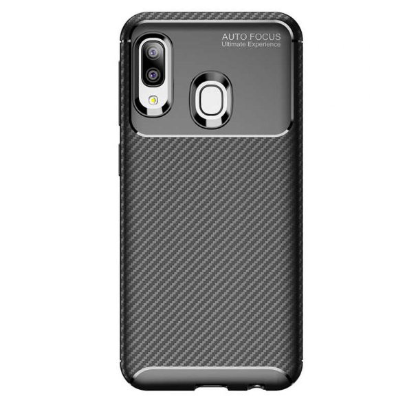 Samsung Galaxy A20E Kılıf Antişok Carbon Desenli Regnor Silikon Kapak - 11