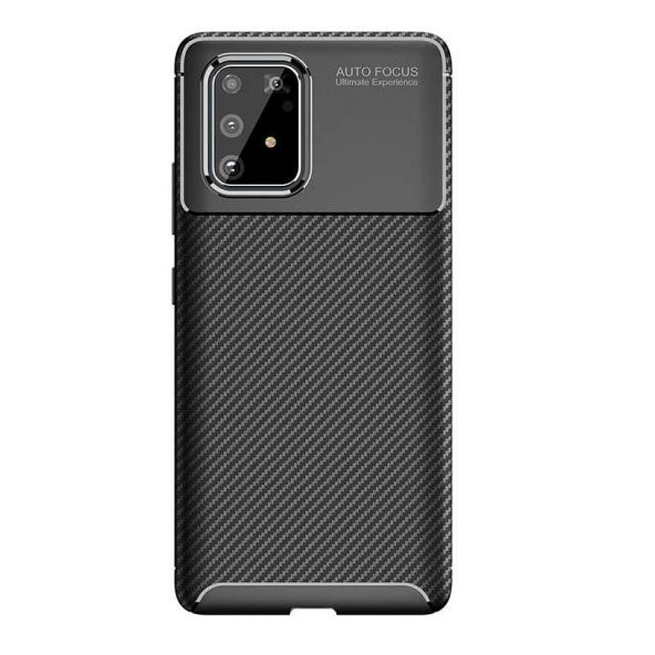 Samsung Galaxy A91 (S10 Lite) Kılıf Antişok Carbon Regnor Antişok Carbon Silikon - 6