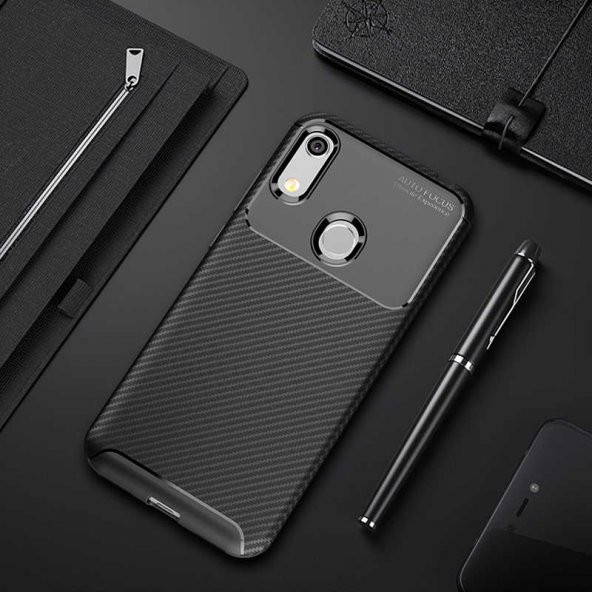 Huaewi Y6S 2019 Kılıf Antişok Carbon Regnor Antişok Carbon Silikon - 2