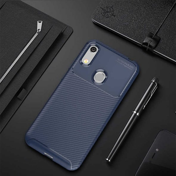 Huaewi Y6S 2019 Kılıf Antişok Carbon Regnor Antişok Carbon Silikon - 3