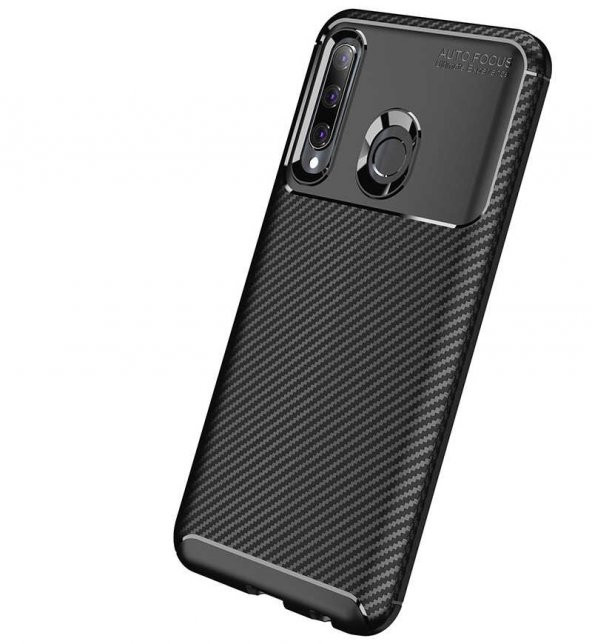 Huawei Honor 20 Lite Kılıf Antişok Carbon Regnor Antişok Carbon Silikon - 11