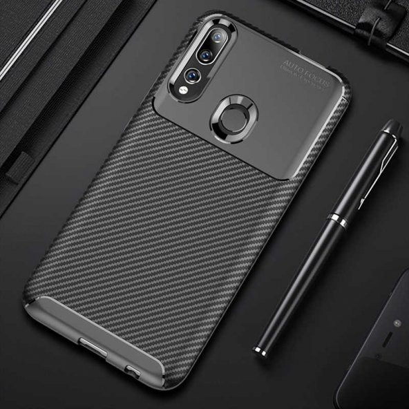 Huawei Y9 Prime 2019 Kılıf Antişok Carbon Regnor Antişok Carbon Silikon - 2