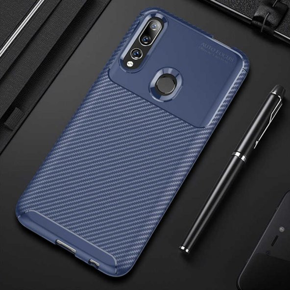 Huawei Y9 Prime 2019 Kılıf Antişok Carbon Regnor Antişok Carbon Silikon - 3