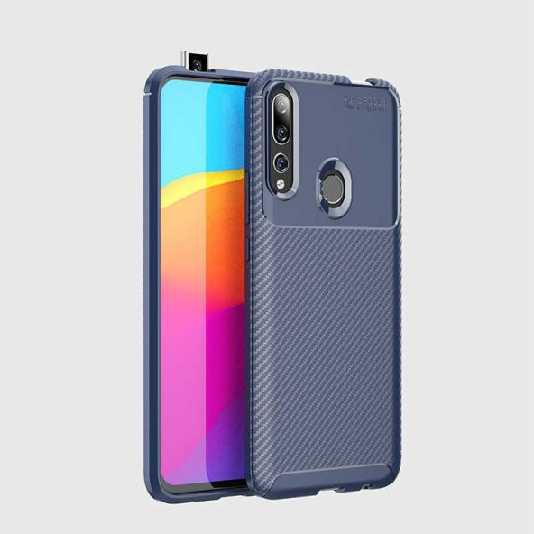 Huawei Y9 Prime 2019 Kılıf Antişok Carbon Regnor Antişok Carbon Silikon - 5