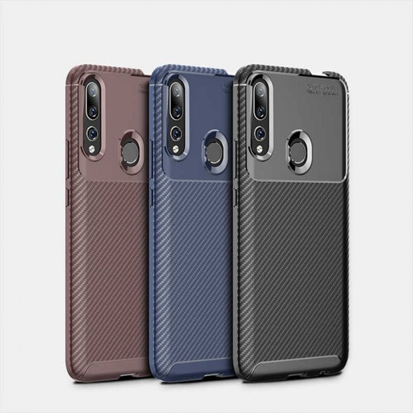 Huawei Y9 Prime 2019 Kılıf Antişok Carbon Regnor Antişok Carbon Silikon - 10