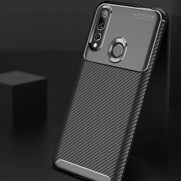 Huawei Y9 Prime 2019 Kılıf Antişok Carbon Regnor Antişok Carbon Silikon - 12