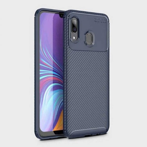 Samsung Galaxy A20 Kılıf Antişok Carbon Regnor Antişok Carbon Silikon - 12