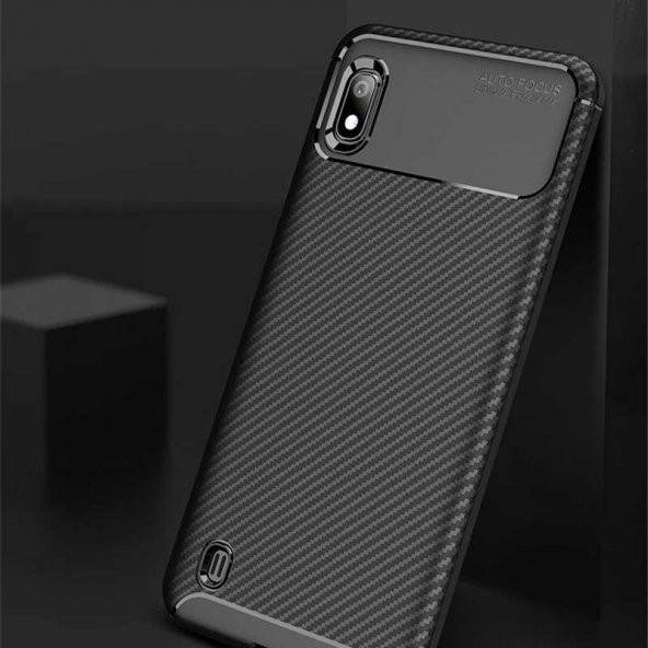 Samsung Galaxy A10 Kılıf Antişok Carbon Regnor Antişok Carbon Silikon - 6