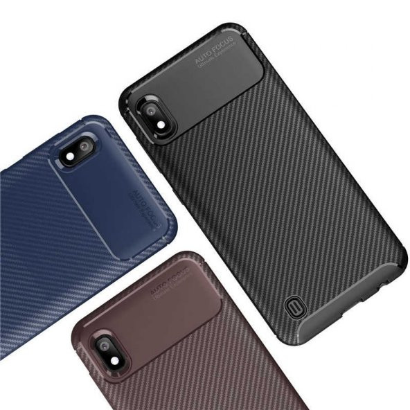 Samsung Galaxy A10 Kılıf Antişok Carbon Regnor Antişok Carbon Silikon - 9
