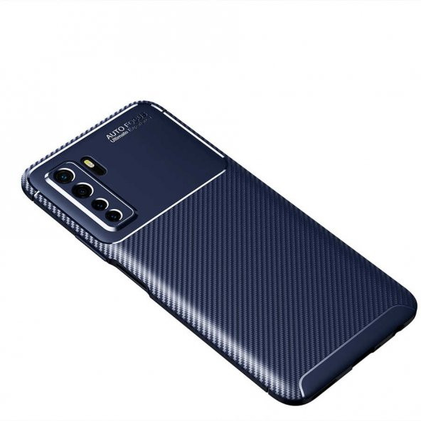 Huawei P40 Lite 5G Kılıf Antişok Carbon Regnor Silikon Kapak - 3