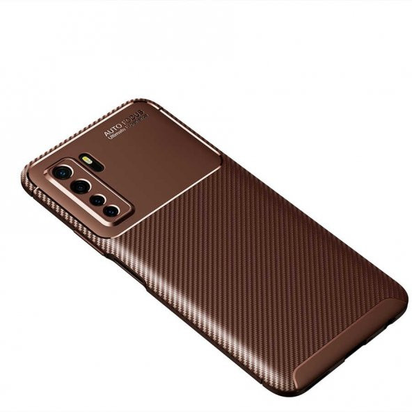 Huawei P40 Lite 5G Kılıf Antişok Carbon Regnor Silikon Kapak - 4