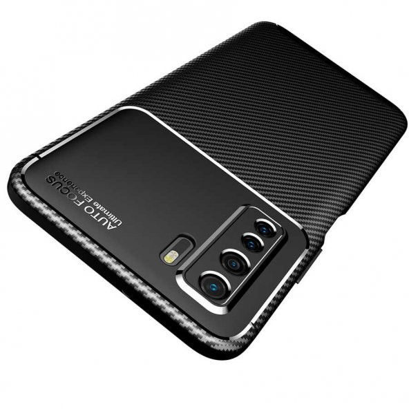 Huawei P40 Lite 5G Kılıf Antişok Carbon Regnor Silikon Kapak - 6