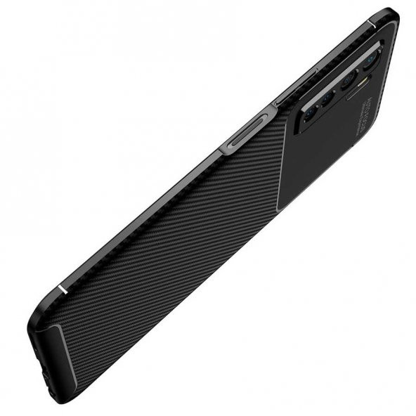 Huawei P40 Lite 5G Kılıf Antişok Carbon Regnor Silikon Kapak - 9
