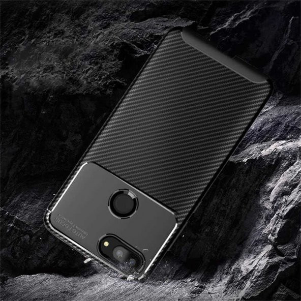 Xiaomi Mi 8 Lite Kılıf Antişok Carbon Regnor Antişok Carbon Silikon - 10