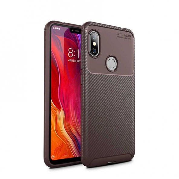 Xiaomi Redmi Note 6 Pro Kılıf Antişok Carbon Regnor Antişok Carbon Silikon