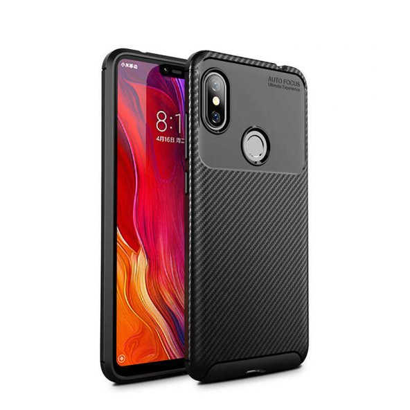 Xiaomi Redmi Note 6 Pro Kılıf Antişok Carbon Regnor Antişok Carbon Silikon - 8