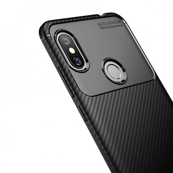 Xiaomi Redmi Note 6 Pro Kılıf Antişok Carbon Regnor Antişok Carbon Silikon - 9
