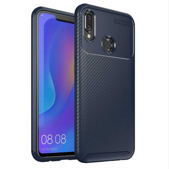 Huawei Honor Play Kılıf Antişok Carbon Regnor Antişok Carbon Silikon