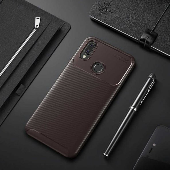 Huawei Honor Play Kılıf Antişok Carbon Regnor Antişok Carbon Silikon - 4