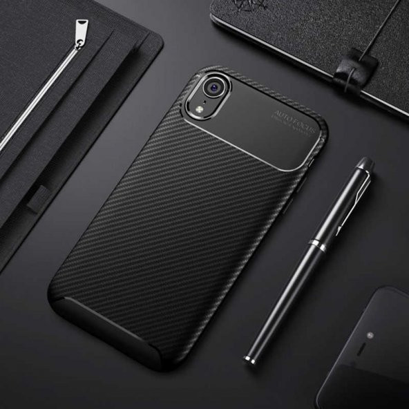 Apple iPhone XR 6.1 Kılıf Antişok Carbon Regnor Antişok Carbon Silikon - 2